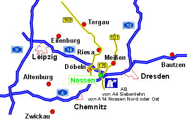 Anfahrt Nossen